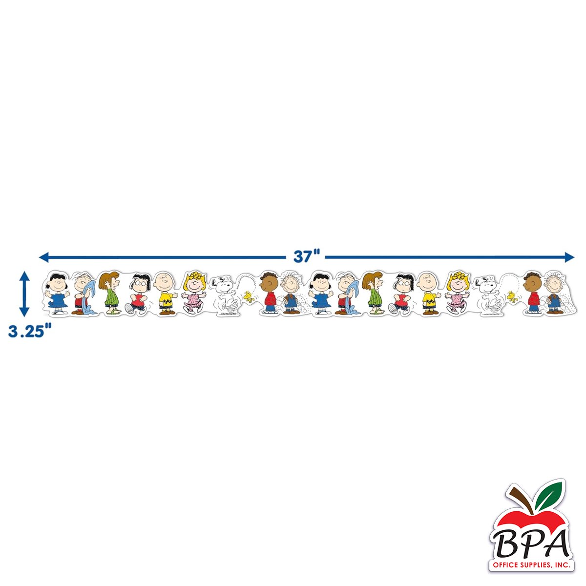 Eureka •  Borde "Peanuts - Character Lineup - Extra Wide Deco Trim"